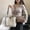 503#White, variant on Women's Two Piece Handbag Set Large Capacity 11.8x9.8x3.9in Tote Shoulder Bag for Work Travel Shopping Dating, Stylish Multifunctional Bags for Wife Girl Office Party, Durable Synthetic