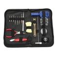 thumbnail image 1 of Kit de reparación de relojes con 19 herramientas: soporte de caja de reloj, herramienta de extracción de eslabones, abridor de caja trasero ajustable,, 1 of 5