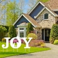 thumbnail image 3 of 3 Pieces Joy Letter Lawn Decorations Outdoor Christmas Decorations Large Xmas Yard Stakes Holiday Outside Waterproof Corrugated Lawn Signs for Garden Home Lawn Pathway Walkway, 3 of 7