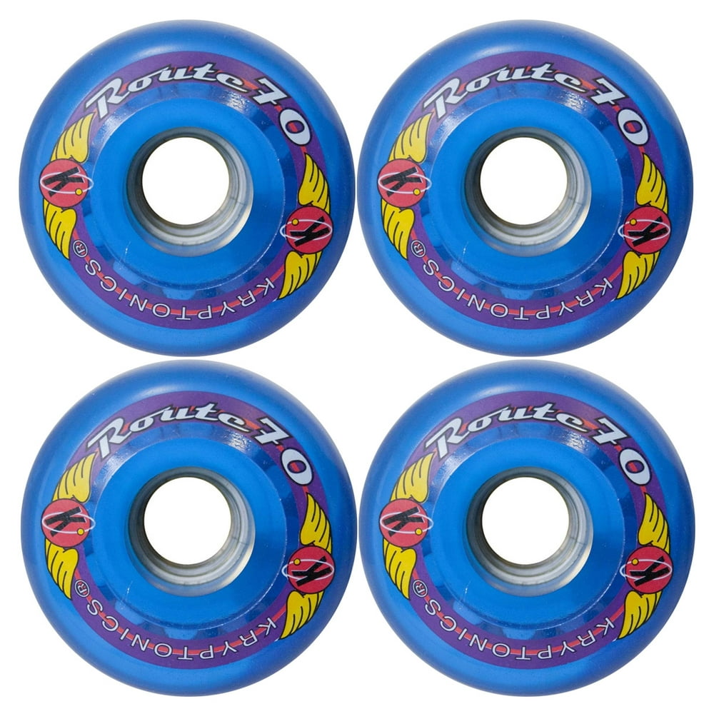 KRYPTONICS ROUTE 70MM 78A BLUE Longboard Cruiser Skateboard Wheels