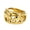 Gold, variant on Elephant Rings for Men Hollow Animal Biker Band Vintage Cutout Stainless Steel Wide Good Luck Gifts Statement Personalized Everyday Punk Rock Cool Jewelry Size 9