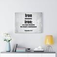 thumbnail image 5 of Scripture Walls His Friends Countenance Proverbs 27:17 Bible Verse Canvas Christian Wall Art Ready to Hang Unframed, 5 of 9