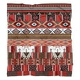thumbnail image 5 of Traditional Southwestern Couch Blanket Style Patterned Throw - Sherpa-Lined Warm Cozy & Lightweight 50 x60 Blanket Perfect Bed Throw Blanket for Camping Couch Bed, 5 of 5