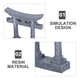 thumbnail image 3 of unbranded 2Ud Miniature Torii Gate De Resina Para De Jardín Japonés Y Micro Paisajes, 3 of 8