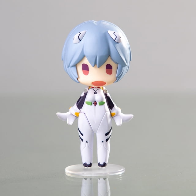 Figura de Anime Evangelion Ayanami Rei Asuka Shinji, colección de decoración de coche Kawaii, modelo periférico de animé, juguete para regalo para niños