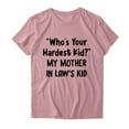 thumbnail image 2 of Gibobby Casual Playera de Manga Corta para Mujer Mujeres Casual Impresión Manga Corta Tops Blusa Cuello Redondo Casual Tee Túnica Camisas(Rosa,M), 2 of 3