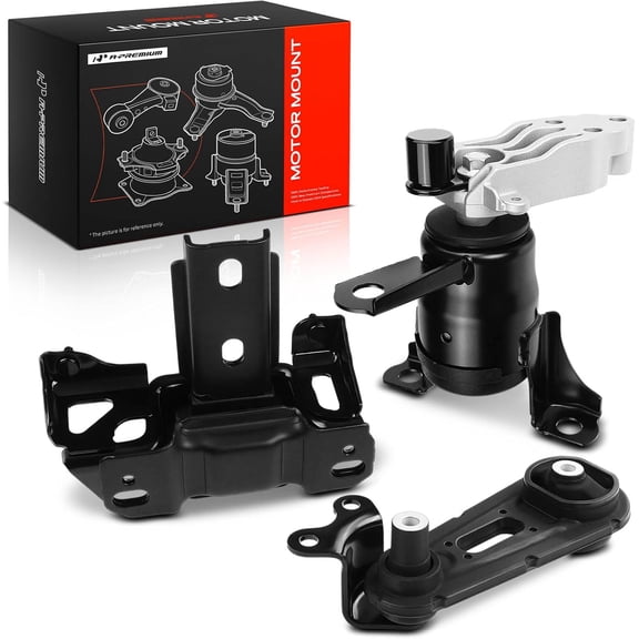 A-Premium 3PCS Engine Motor Mount Transmission Mount Torque Strut Mount Set Compatible with Mazda 2 2011 2012 2013 2014 L4 1.5L Petrol, Automatic Transmission, Replace# D65239060H, D65239040