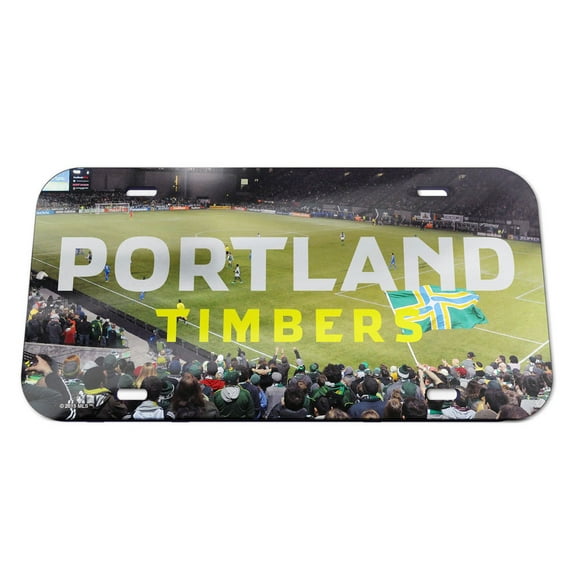 Portland Timbers License Plate - Crystal Mirror - Stadium