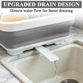thumbnail image 4 of Aovky Collapsible Dish Drying Rack, Portable 4-Compartment Dish Drainer with Drainboard, Utensil and Plate Organizer, Space-Saving Kitchen Storage Tray for Counter, RV, Camper, Travel Trailer, 4 of 8