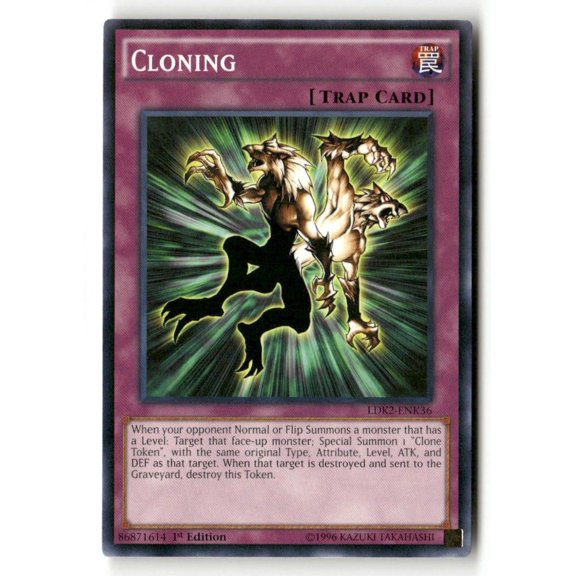 Collectible Lightly Played Cloning LDK2-ENK36 Common Legendary Decks II Yu-Gi-Oh! TCG English Trading Card