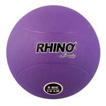 Champion Sports Rubber Medicine Ball, Purple, 8 kg
