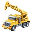 thumbnail image 1 of HILABEE Engineering Trucks Toy Simulation Engineering Playset with Lights and Sound Push Crane, 1 of 9