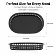 thumbnail image 3 of 20Pcs Fast Food Baskets, 10.6 x 6.7 Inch Reusable Deli Fast Food Storage Basket, Foods Service Tray Holde for Easter, Fruit, Hot Dogs, Burgers, Fries, Snacks,Picnic(Black), 3 of 7