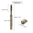 thumbnail image 2 of Uxcell Metric Spiral Flute Thread Taps M3 x 0.5 H2 HSS-CO Screw Threading Tap Tapping Tools, 2 of 5