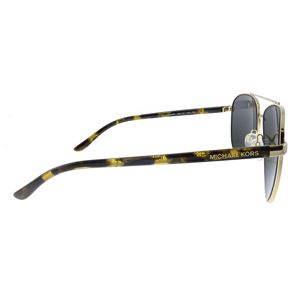 Michael Kors Hvar MK 5007 Metal Womens Aviator Sunglasses Light Gold 59mm Adult - image 3 of 3