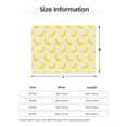 thumbnail image 2 of Throw Blanket for Couch, Cute Banana No.1102 Super Soft Fuzzy Comfy Warm Throw Blanket, Cuteness Lightweight Cozy Plush Flannel Blanket & Throws for Sofa and Bed All Season, 2 of 5