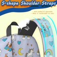 thumbnail image 5 of Unicorn and Castle Purple Pattern 17" Waterproof Oxford School Backpacks for Teens, S-Shape Padded Straps, for School, Travel, Hiking, Camping, 5 of 5