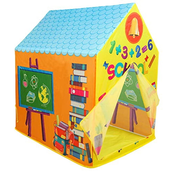 School Playhouse Kids Play Tent for Boys & Girls Indoor Outdoor Popup Tent Toy by Kiddie Play