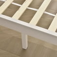 thumbnail image 6 of Home Bedroom Furniture Stella Solid Pine Wood Queen Platform Bed Frame - White, 6 of 7