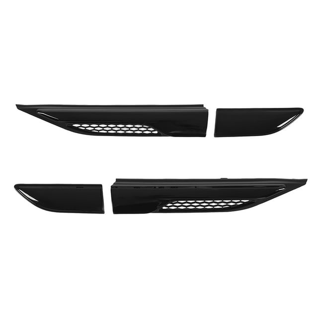 4 piezas de moldura de puerta de rejilla de ventilación de guardabarros negra brillante LR027321 Reemplazo para Land Rover Range Rover Evoque L538