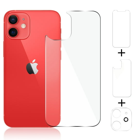 Beeyoka [3 Pack] Screen Protector Compatible with iPhone 12,iPhone 12 Camera Protector, Front and Back Screen Protector Tempered Glass [Anti-Scratch] Protective Film(6.1")