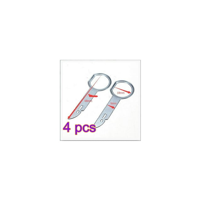 4pc Car Stereo Removal Key Metal Remover CD Release Remover CD Remover Auto Radio Release Remover Portable CD Repair Remover Tool