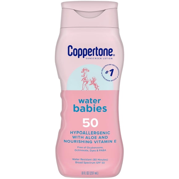 Loción solar Coppertone WaterBabies SPF 50 236 mL