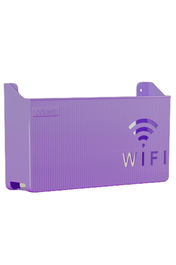 Storage Box Simple Reusable Sturdy Elegant Wall-mounted Wifi Router Storage Holder Household Supplies