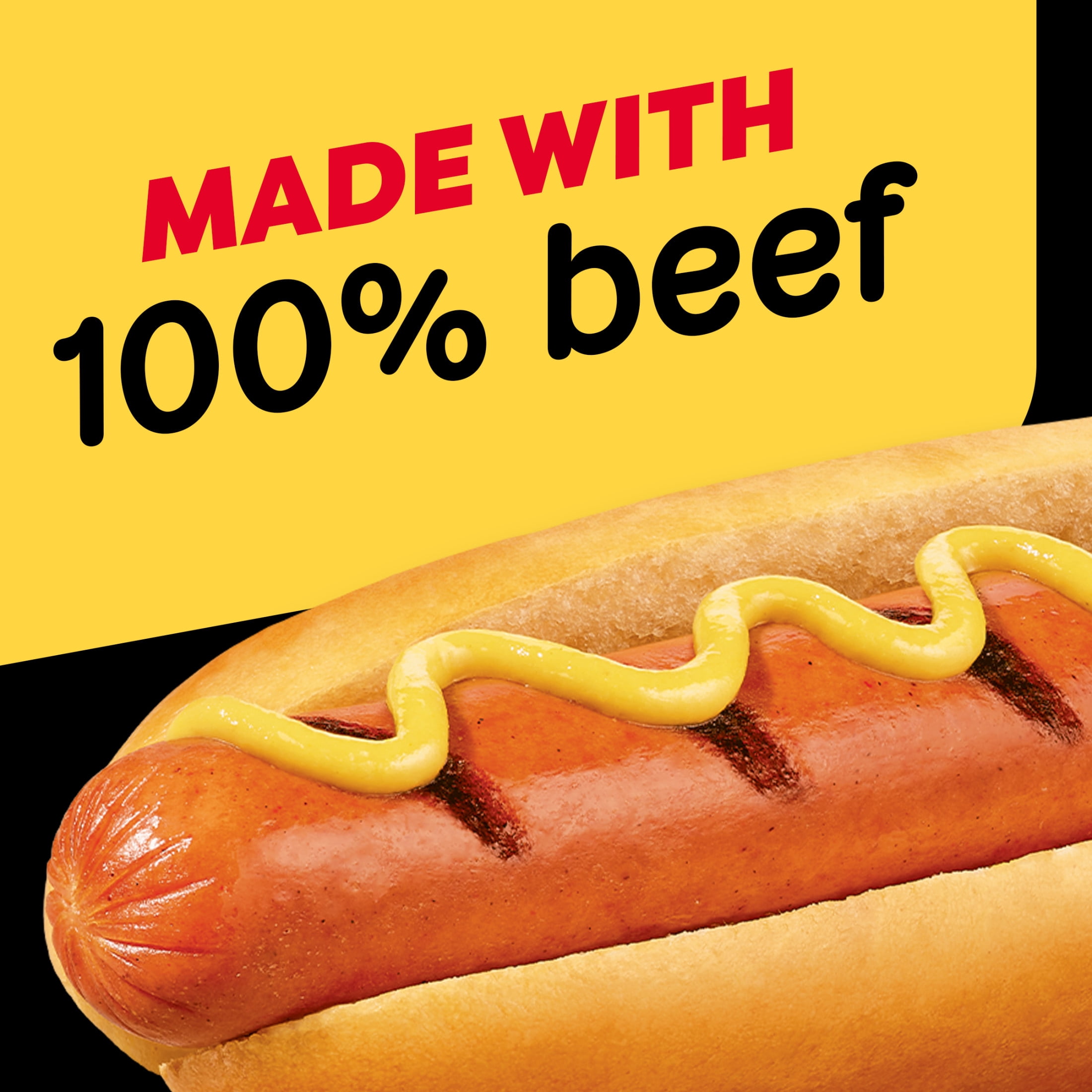 Oscar Mayer Bun-Length Beef Franks Hot Dogs, 8 Count Pack