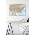 thumbnail image 6 of USA Map 2023 Wall Poster, 22.375" x 34" Framed, 6 of 6