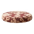 thumbnail image 1 of Elastic Round Seat Barstool Cover Stool Slipcover for 11 12 13 14 Inch - Brick-red, 30-38cm, 1 of 8