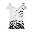 thumbnail image 5 of Tops For Women 2025 Summer Womens Tank Tops Cotton SpandexGraphic Tshirts Shirts For Women PlusWomens Blouses Dressy CasualWhite T Shirts For Women Plus Size, 5 of 5