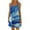 Sky Blue formal dresses for women, variant on Usmixi Formal Dresses for Women Beach Casual Loose Flowy Swing Tunic Strap Tank Mini Sundress Round Neck Sleeveless Tie-Dye Print Summer Short Dress Dark Blue XXL