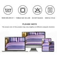 thumbnail image 7 of Davulos Queen Comforter Set ,7 Pieces Bed in a Bag Purple Stripes Geometric Bedding Set All Season Boho Bed Set for Women Men Teens Bedroom Decorations, 7 of 7