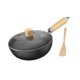 thumbnail image 3 of Sartén Wok Wok Tradicional Mango de Madera Sin Revestimiento Versátil Hervir Antiadherente Con tapa, 3 of 9