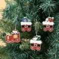 thumbnail image 2 of JeashCHAT 4Pcs Acrylic Train Christmas Ornaments Hanging Train Pendants Hanging Christmas Tree Pendants Xmas Decorations for Home Winter Party, 2 of 4