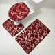 thumbnail image 1 of Juego de 3 alfombras de baño, alfombrillas de baño, alfombrillas de inodoro, suaves, absorbentes, gruesas, con base antideslizante y almohadilla lavable., 1 of 6