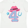 thumbnail image 4 of Inktastic Four with Cowgirl Hat Star and Horseshoe Girls Toddler T-Shirt, 4 of 5