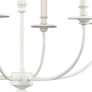 Elk Home 25-Inch Wide Hartford Chandelier, Traditional-Farmhouse White