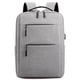 thumbnail image 1 of Mochila para computadora portátil, mochilas de viaje para computadoras portátiles con puerto de carga USB, mochila universitaria, bolsa para computadora, gris, 1 of 6