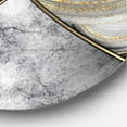 thumbnail image 3 of Designart 'Touches Of Gold With Marble Granite Agate' Modern Circle Metal Wall Art 23x23 - Disc of 23, 3 of 5