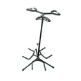 thumbnail image 4 of Soporte para violonchelo,Estante de exhibición de guitarra de 3 cabezales de hierro con altura ajustable,Soporte de guitarra de tres cabezales,soporte de suelo tipo trípode,Expositor de metal, 4 of 8
