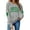 Gray, variant on VILOVE Women's St. Patrick's Day Sweatshirt Clover Shirt Clover Print Long Sleeved Irish Gift Casual Loose Top Gray S-2XL