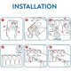 thumbnail image 4 of Perchas para toallas autoadhesivas que ahorran espacio, sin perforaciones, de fácil instalación, para montaje en pared de estilo moderno de cocina, ganchos versátiles de acero inoxidable (4 piezas), 4 of 5