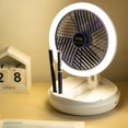 thumbnail image 5 of Ventilador colgante de 4 velocidades 2 en 1, 1200/2400 mAh, ventilador de techo con luz LED para dormitorio, estilo lámpara, 5 of 5