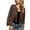 Coffee, variant on Jackets for Women, Women's Fringe Faux Suede Leather Jackets, Tassel Detail, Motorcycle Cropped Jacket, Long Sleeve, Open Front, Western Style, Fall Fashion, Casual Outfits, Winter Coats