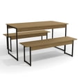 thumbnail image 2 of Juego de Comedor Industrial Kappesberg 136cm 2 Bancos Freijó, 2 of 4
