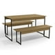 thumbnail image 2 of Juego de Comedor Industrial Kappesberg 136cm 2 Bancos Freijó, 2 of 4