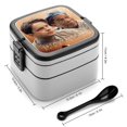 thumbnail image 2 of Sueños de Fuga Fiambrera de Doble Capa, Contenedor de Almuerzo Portátil Apilable, Almacenamiento de Alimentos Hermético a Prueba de Fugas, 1000ml, 2 of 6