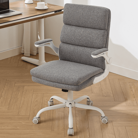 TMV Ergonomic High Back Gaming Chair - Adjustable Desk Office Chair with Lumbar Support, Perfect as Computer Desk Chair,Cement